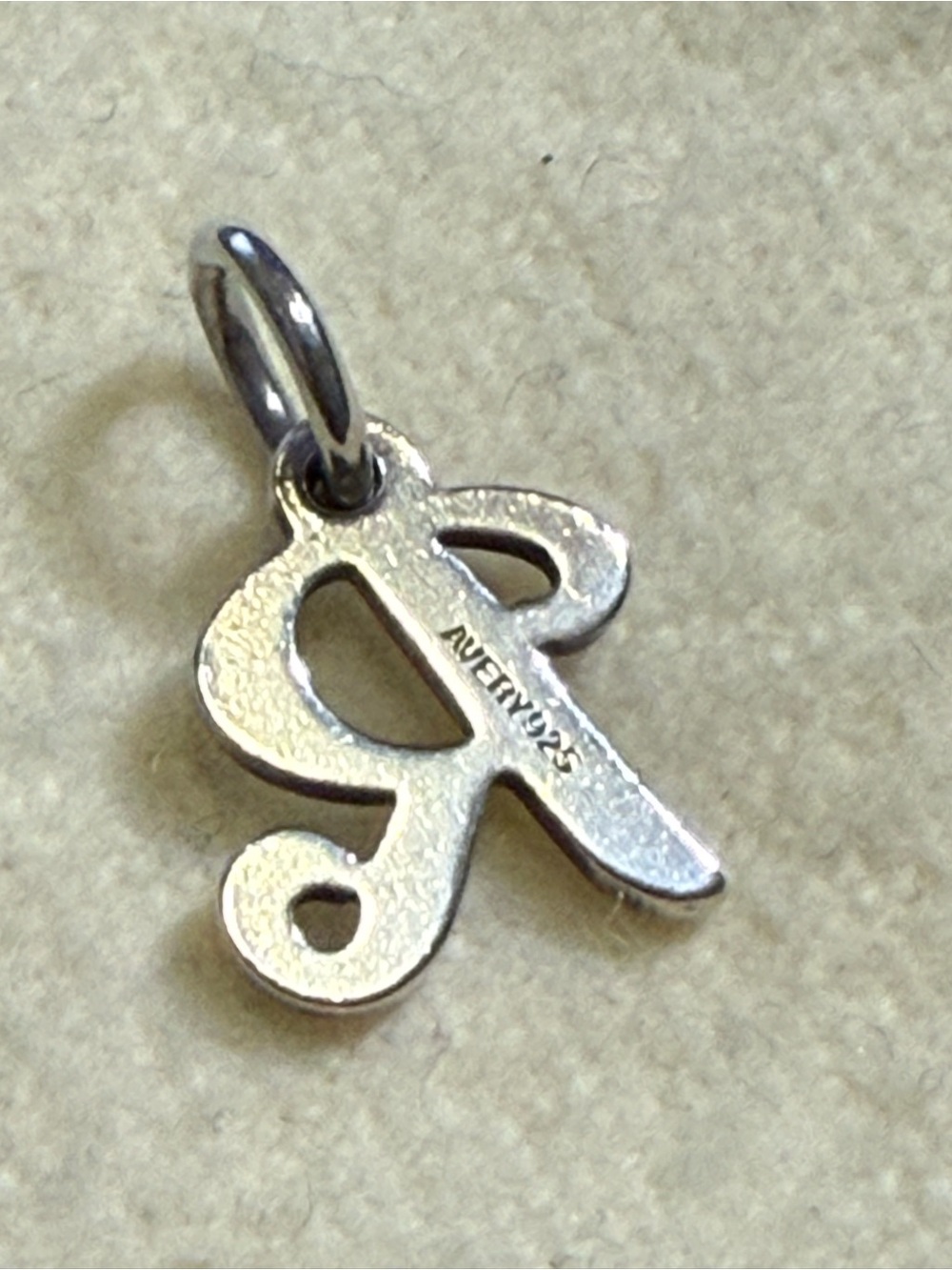 James Avery Script Charm - R - Picture 6 of 6